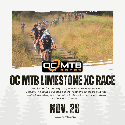OC MTB Limestone XC Race 2026 poster or cover