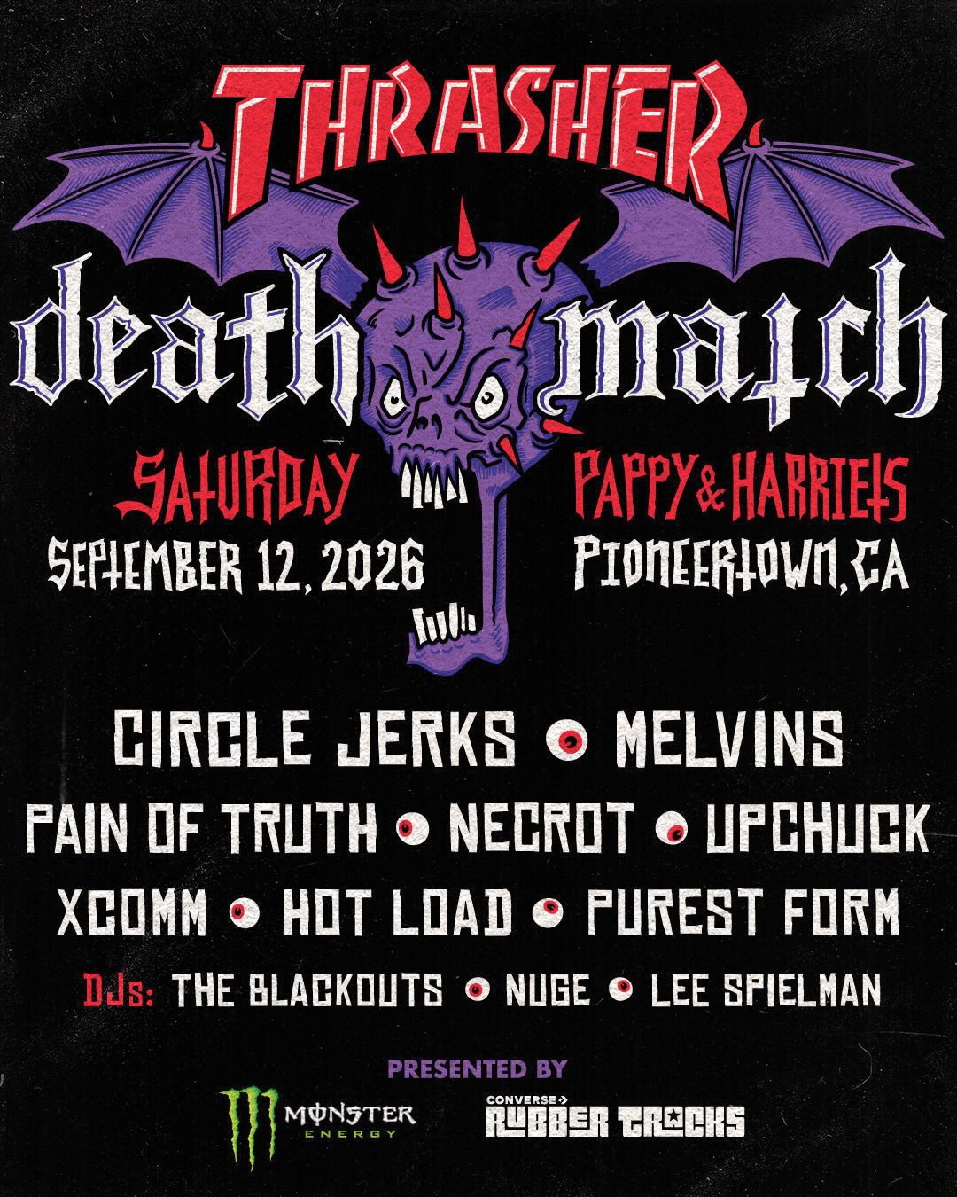 Thrasher Magazine's Death Match 2026 poster or cover
